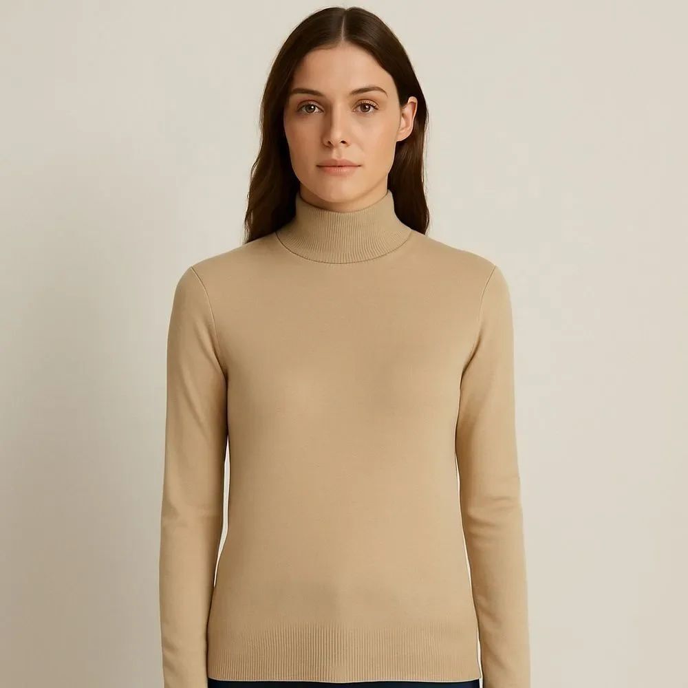 Ann Taylor Silk Long Sleeved Turtleneck